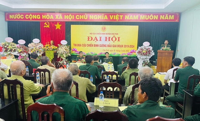 Quang cảnh Đại hội thi đua "Cựu chiến binh gương mẫu" giai đoạn 2019-2024. Ảnh: Quang Tấn