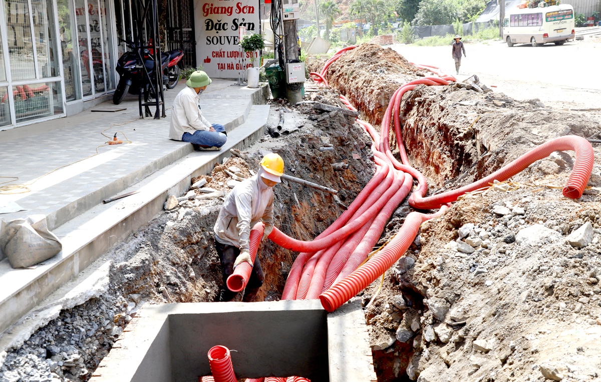 Dự án “Đô thị xanh” thành phố Hà Giang đang được đẩy nhanh tiến độ.