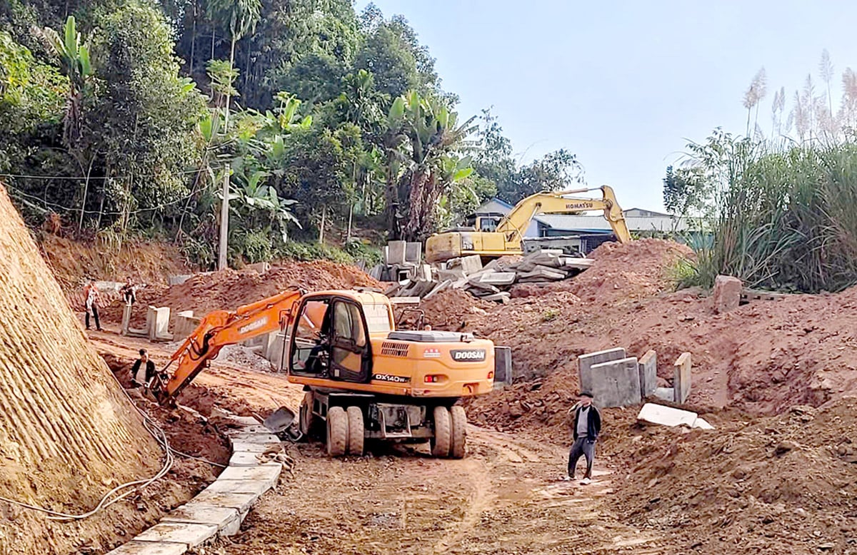 Thành phố Hà Giang triển khai dự án cải tạo, nâng cấp đường Hồ Xuân Hương ngay từ những ngày đầu năm 2025.