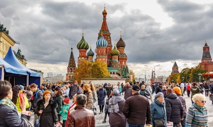 Nhờ thờ chính tòa Thánh Vasily ở Moscow. Ảnh: Russian Visa