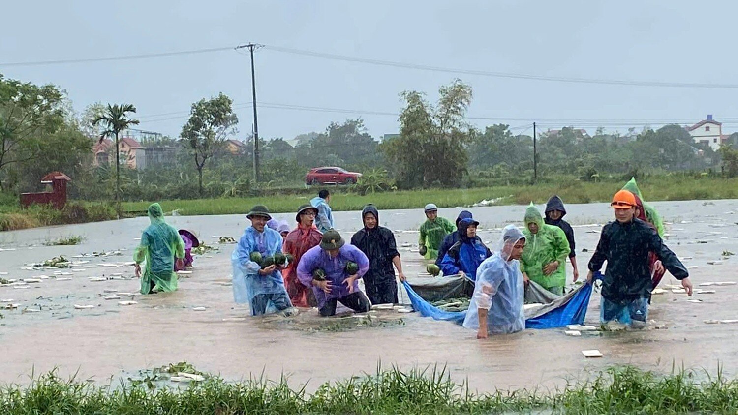 Tuổi trẻ Hưng Yên 'dầm mưa' chạy lũ với nông dân ảnh 2