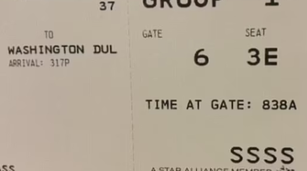 The meaning behind the code printed on the plane ticket