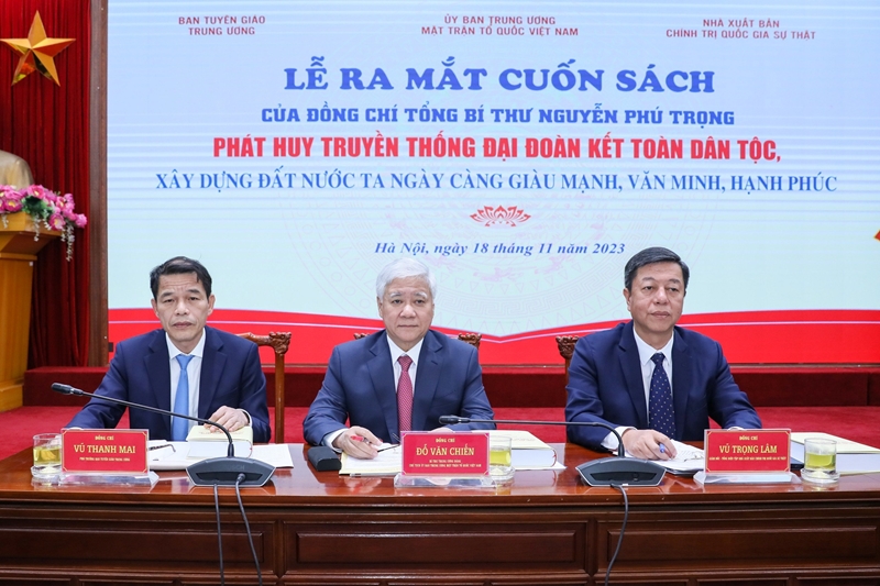 Ra mắt cuốn sách của Tổng Bí thư Nguyễn Phú Trọng về phát huy truyền thống đại đoàn kết toàn dân tộc