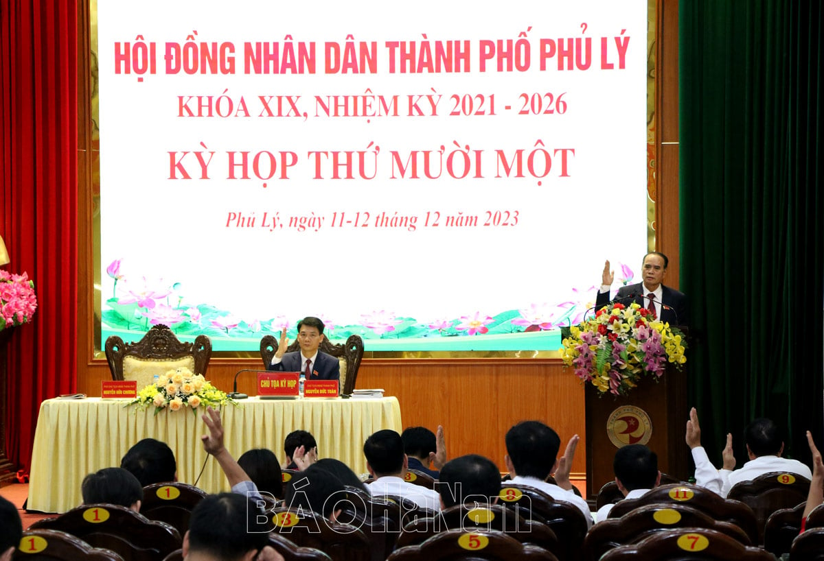 HĐND thành phố Phủ Lý bế mạc Kỳ họp thứ 11, nhiệm kỳ 2021-2026