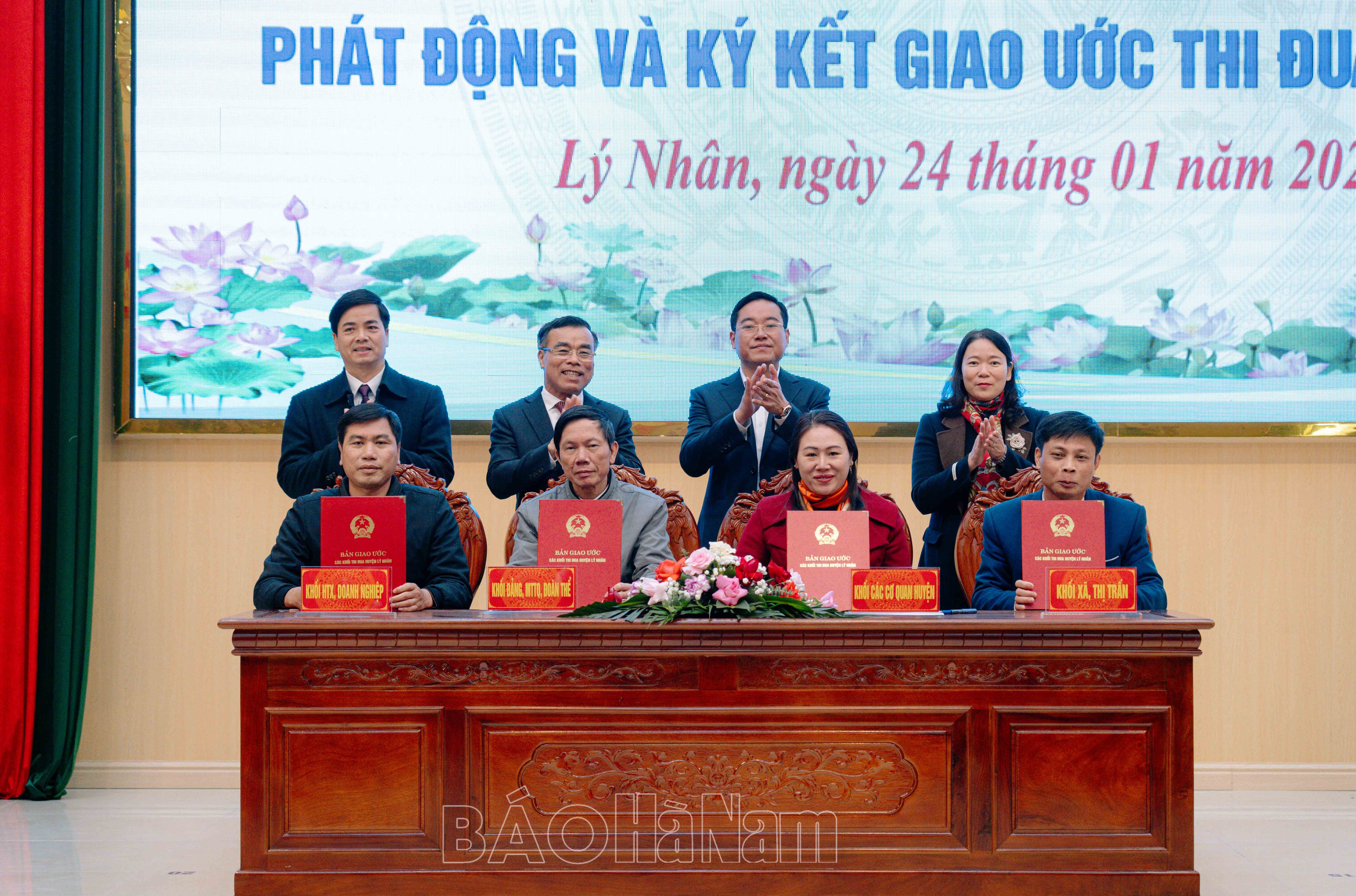 Lý Nhân phát động và ký kết giao ước thi đua năm 2024 