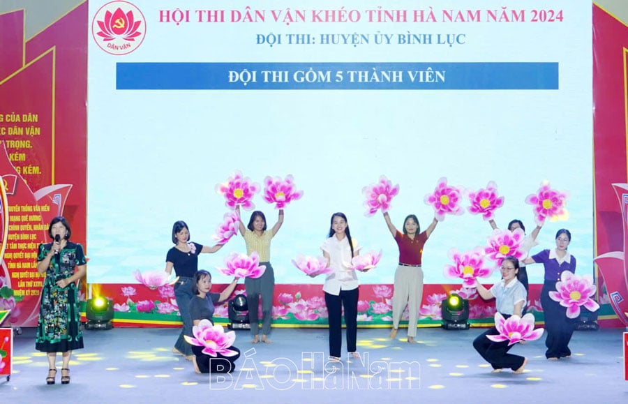 Tổng duyệt chương trình Hội thi “Dân vận khéo” tỉnh Hà Nam năm 2024