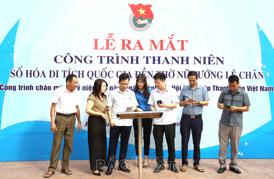 Ra mắt Công trình Thanh niên số hoá Di tích quốc gia đền thờ Nữ tướng Lê Chân