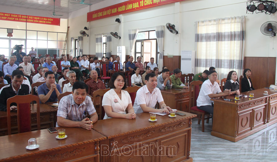 Ban Tuyên giáo Huyện ủy Bình Lục tổ chức hội nghị tuyên truyền miệng tại xã Tiêu Động