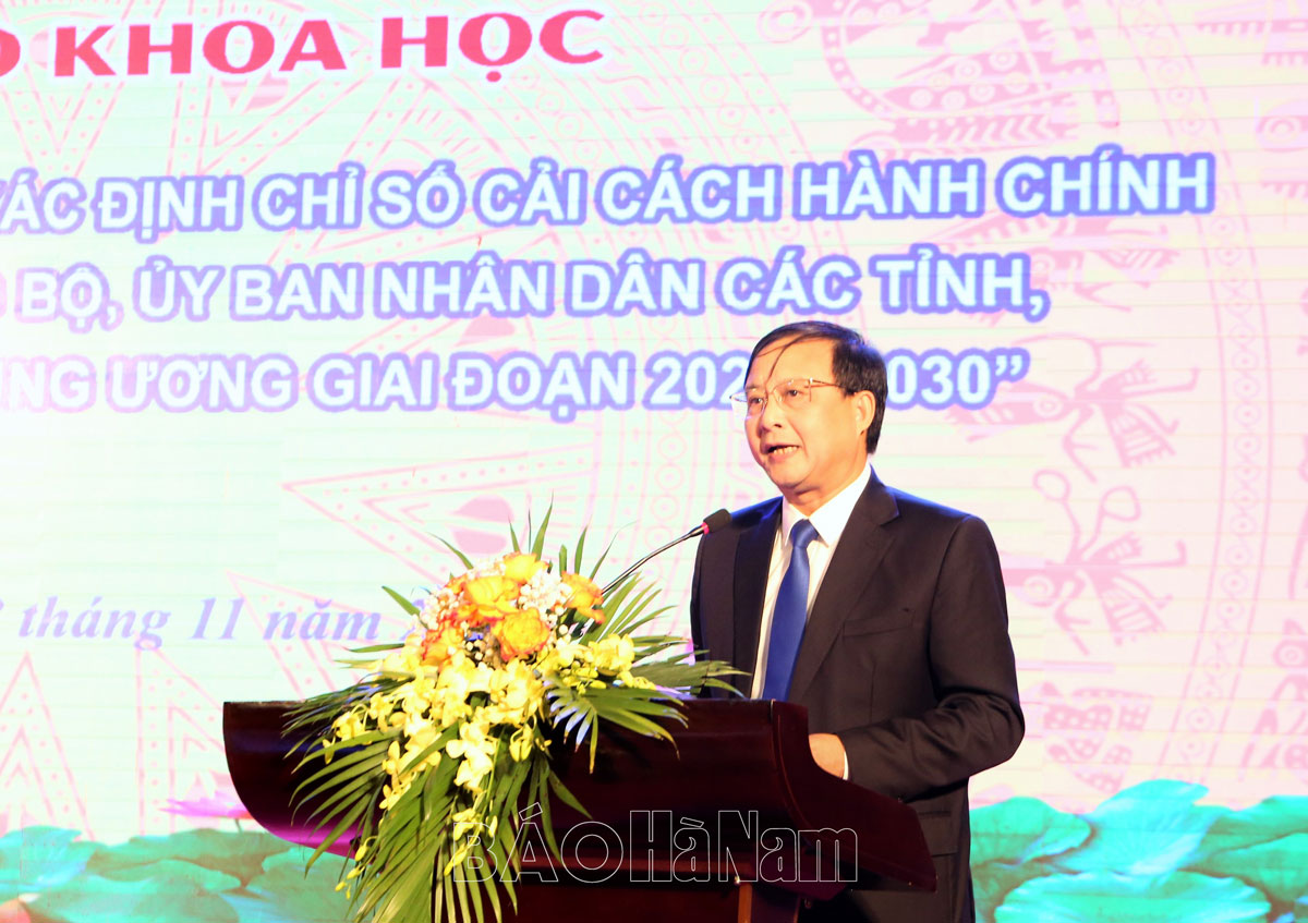 Hội thảo khoa học góp ý sửa đổi bổ sung đề án xác định Chỉ số CCHC giai đoạn 2022  2030