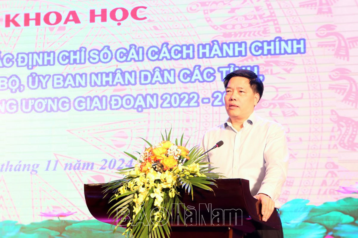 Hội thảo khoa học góp ý sửa đổi bổ sung đề án xác định Chỉ số CCHC giai đoạn 2022  2030