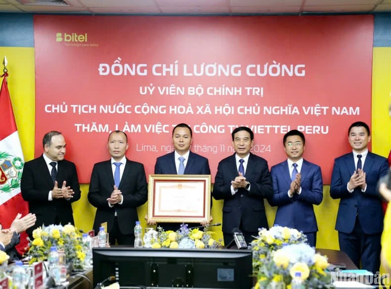 Chủ tịch nước Lương Cường Niềm tin của người dân Peru vào Bitel chính là niềm tin với Việt Nam