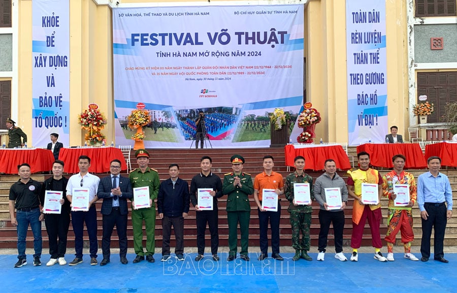 Sôi động Festival võ thuật tỉnh Hà Nam mở rộng năm 2024