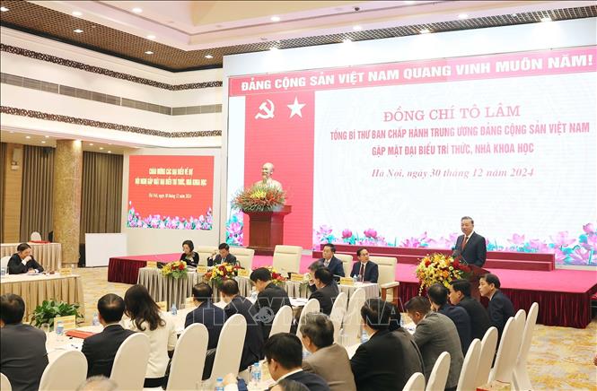 Tổng Bí thư Tô Lâm Đội ngũ trí thức nhà khoa học tạo bứt phá mạnh mẽ cho mục tiêu phát triển nhanh bền vững đất nước