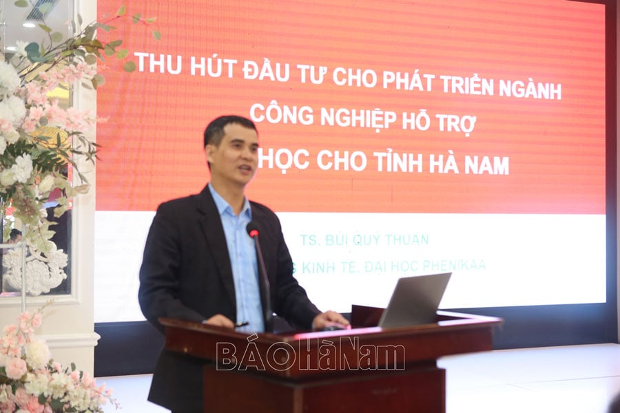 Hội thảo khoa học thực trạng và giải pháp ưu tiên phát triển công nghiệp hỗ trợ 