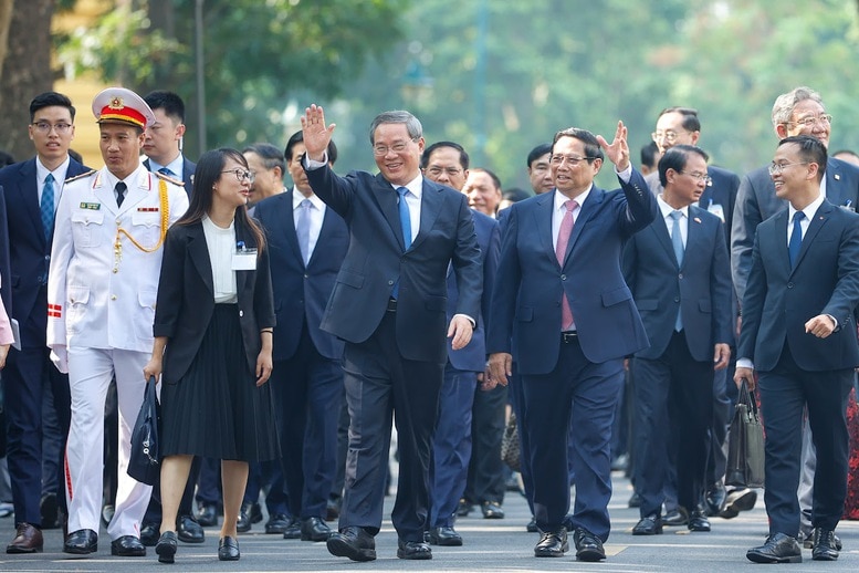 Thủ tướng Phạm Minh Chính chủ trì Lễ đón chính thức Thủ tướng Trung Quốc Lý Cường- Ảnh 10.