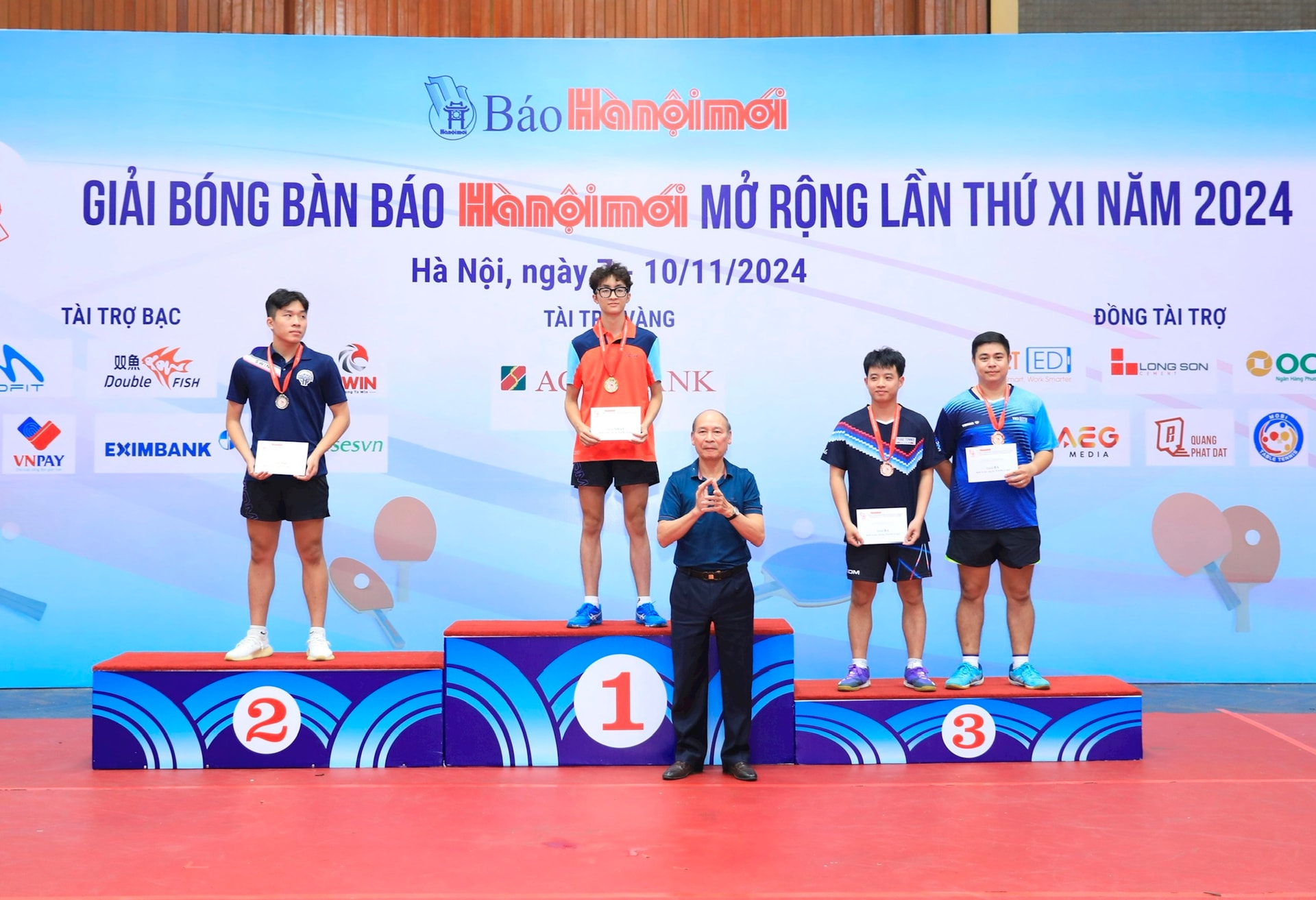 Những người chiến thắng tại giải bóng bàn tranh Cúp Báo Hànộimới 2024- Ảnh 5.