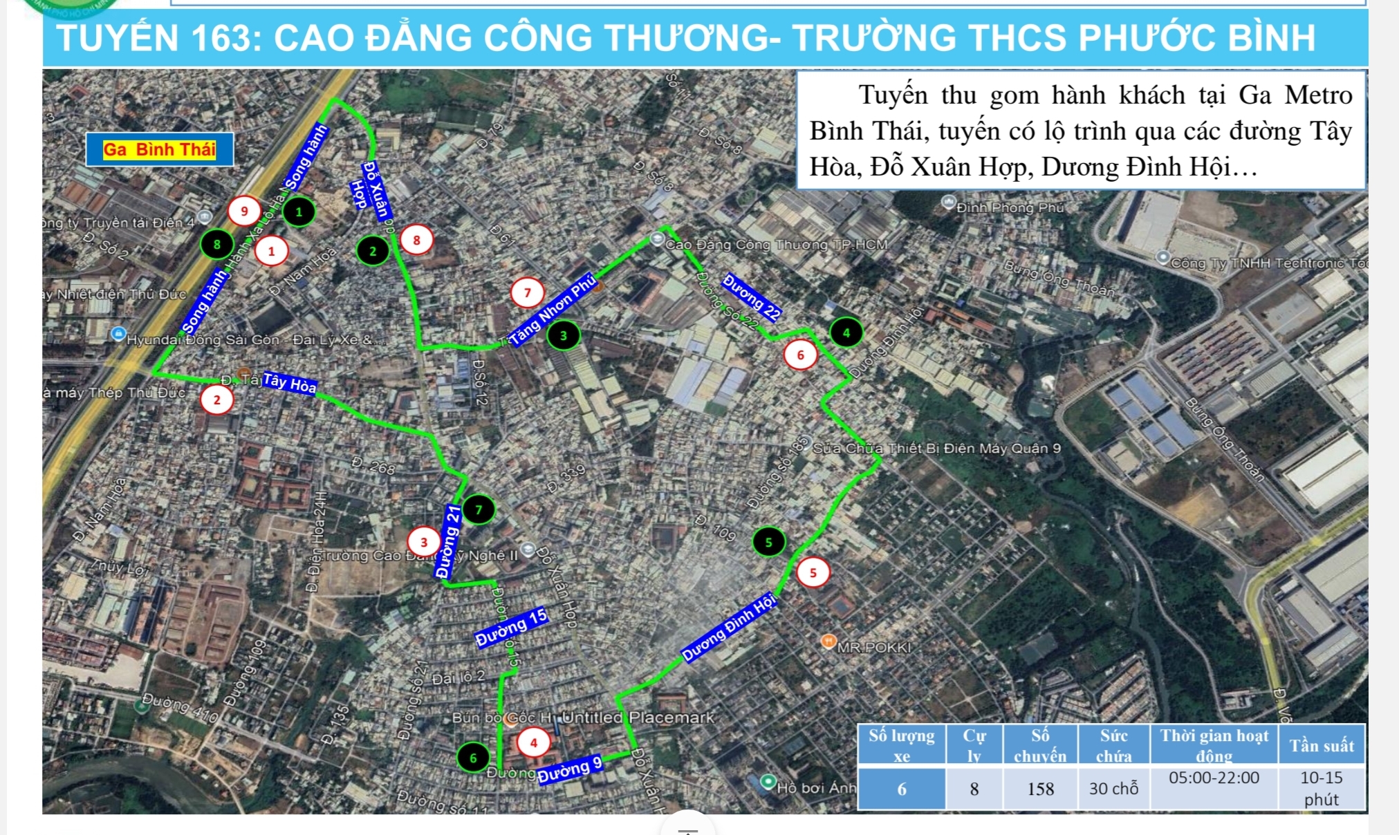 Chi tiết lộ trình 17 tuyến xe buýt điện kết nối metro số 1- Ảnh 12.