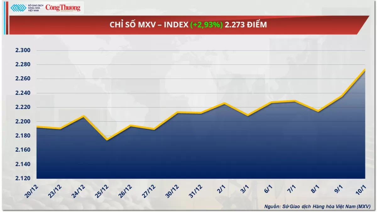 Thị trường hàng hóa ngày 13/1: Giá dầu thô tăng liên tiếp