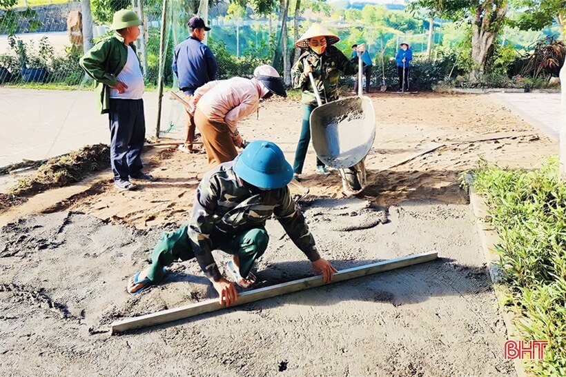 Vũ Quang huy động hơn 20 tỷ đồng thực hiện các tiêu chí nông thôn mới