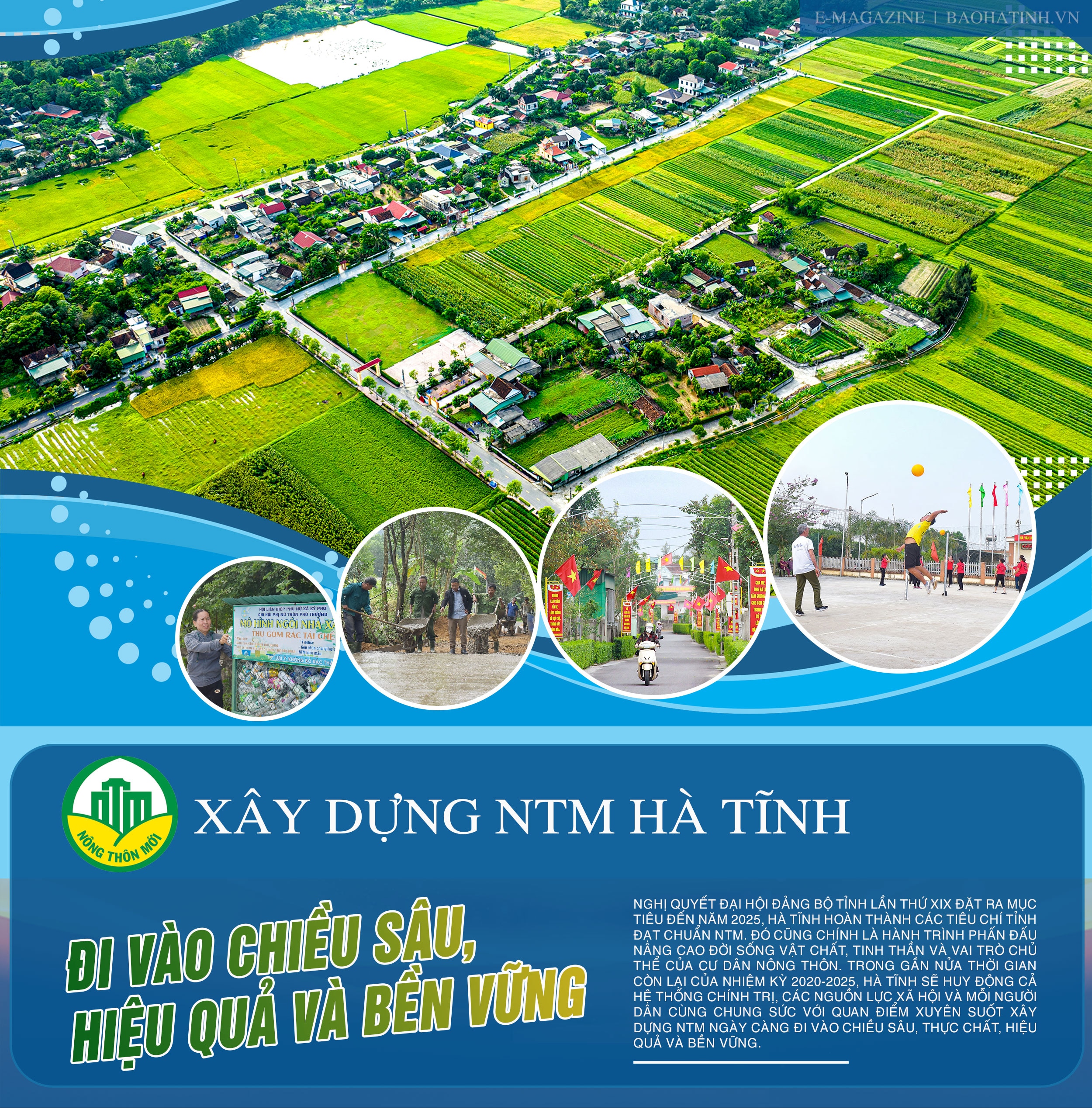 Xây dựng NTM ở Hà Tĩnh: Đi vào chiều sâu, hiệu quả và bền vững (Bài 1): Tăng tốc hoàn thành nhiệm vụ xây dựng NTM vào năm 2024