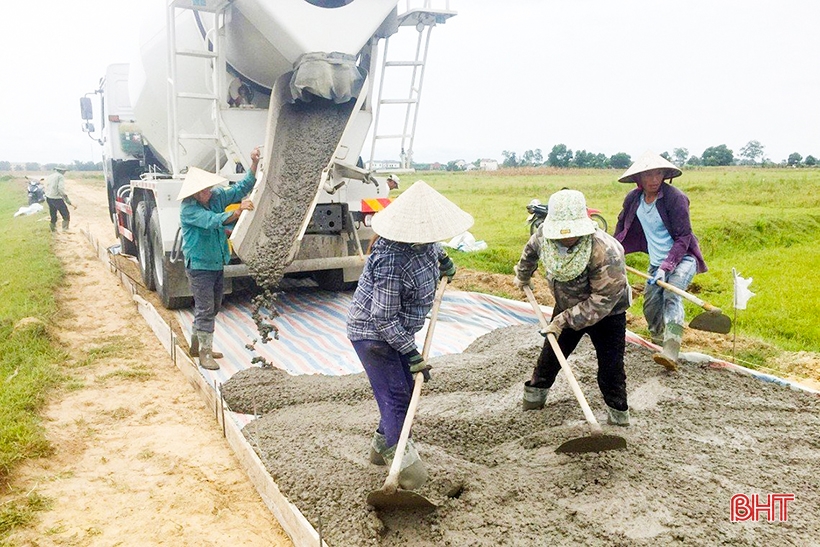 Các địa phương của Nghi Xuân tăng tốc hoàn thành nông thôn mới nâng cao, kiểu mẫu