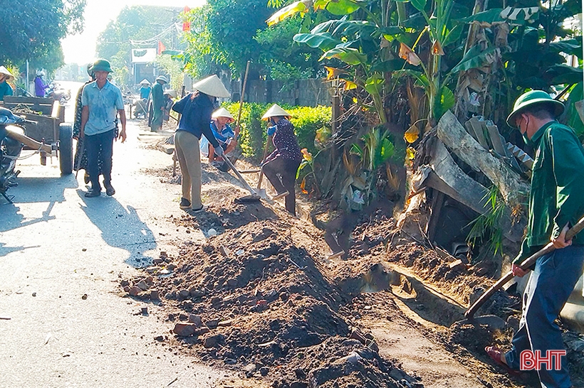 Các địa phương của Nghi Xuân tăng tốc hoàn thành nông thôn mới nâng cao, kiểu mẫu