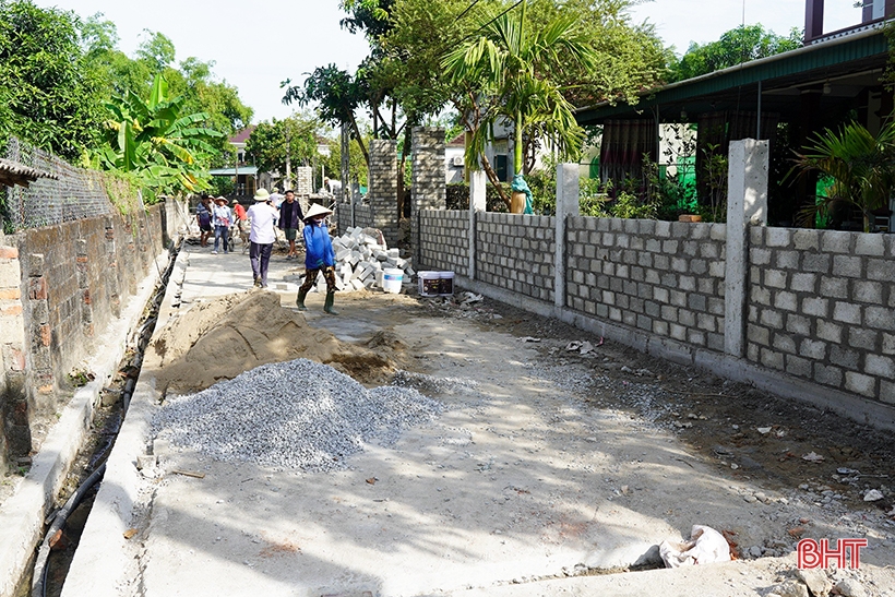 Các địa phương của Nghi Xuân tăng tốc hoàn thành nông thôn mới nâng cao, kiểu mẫu