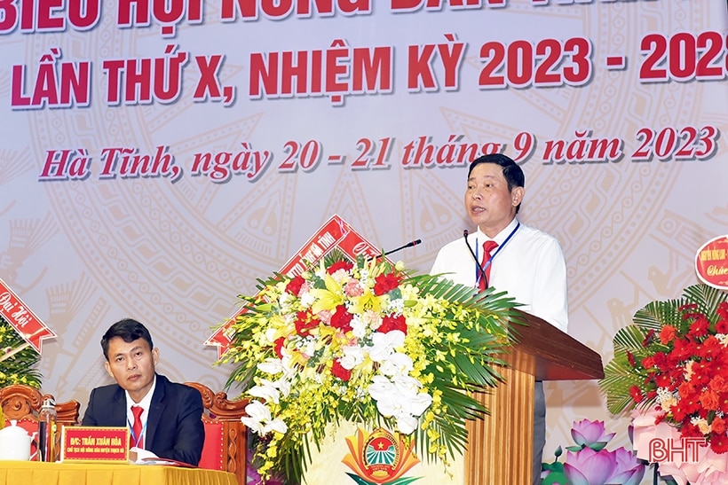 Phiên làm việc thứ nhất Đại hội đại biểu Hội Nông dân Hà Tĩnh nhiệm kỳ 2023 - 2028