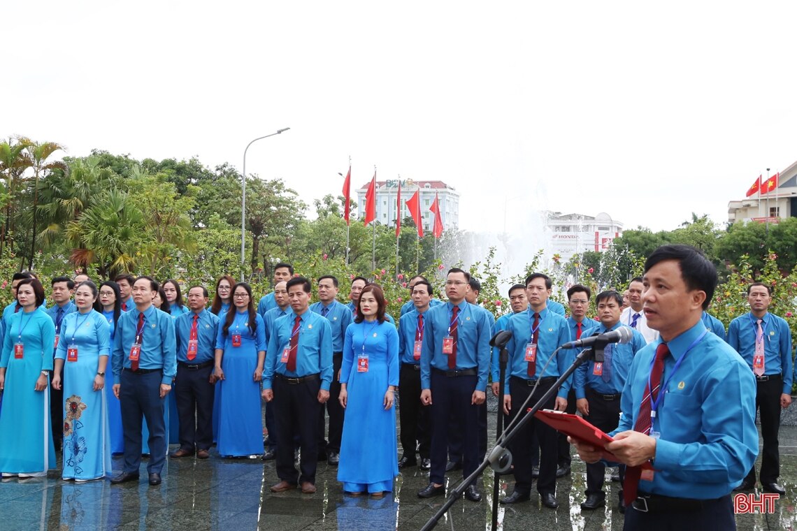 Đại hội Công đoàn Hà Tĩnh lần thứ XIX khai mạc phiên thứ nhất