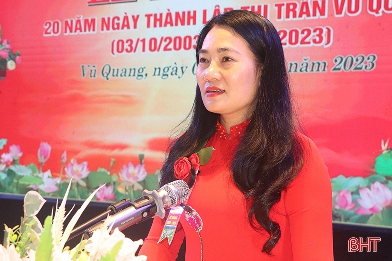 Xây dựng thị trấn Vũ Quang theo hướng đô thị văn minh sinh thái