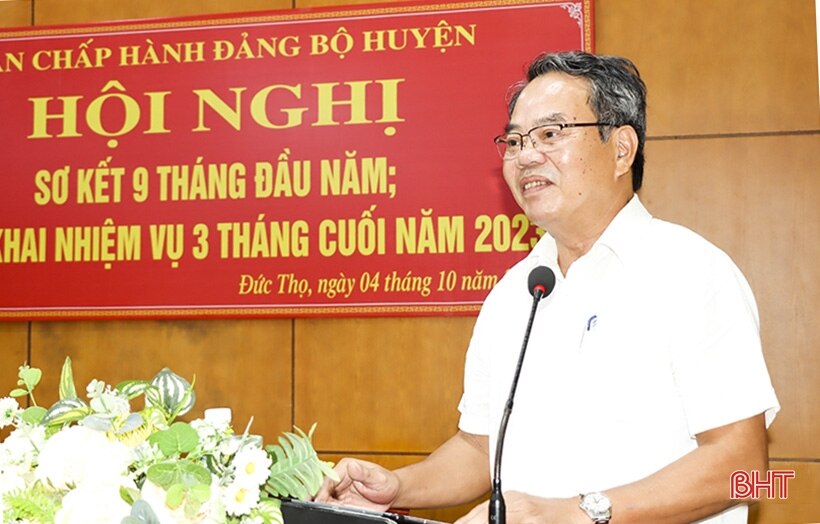 Đức Thọ quyết liệt thực hiện nhiệm vụ trọng tâm 3 tháng cuối năm