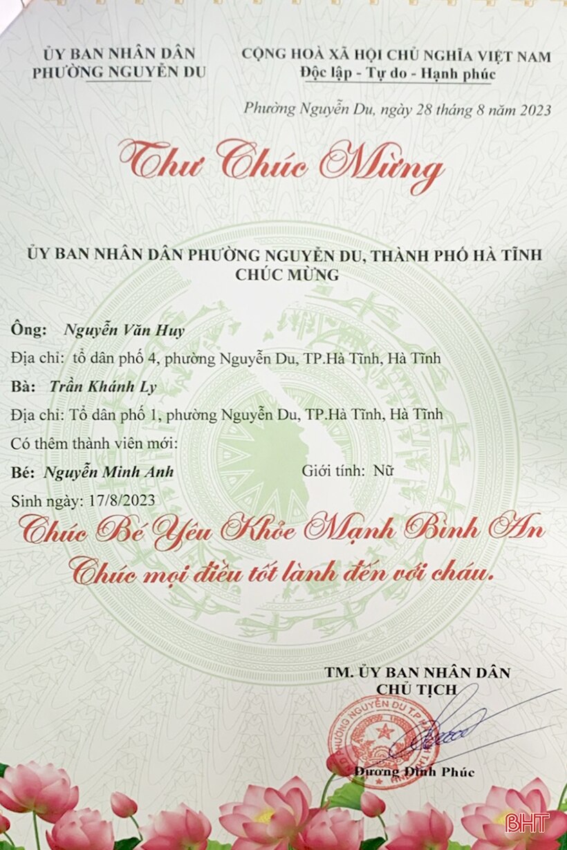 Gửi thư cho công dân - xây dựng chính quyền thân thiện, thành phố văn minh