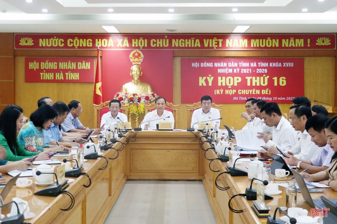 Kỳ họp thứ 16, HĐND tỉnh khoá XVIII thông qua 3 nghị quyết quan trọng