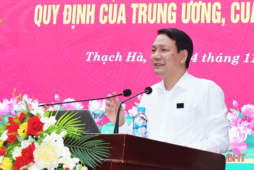 Thạch Hà quán triệt, tuyên truyền các nghị quyết, quy định của các cấp