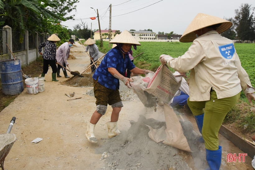 “Chạy nước rút” xây dựng nông thôn mới ở Lộc Hà