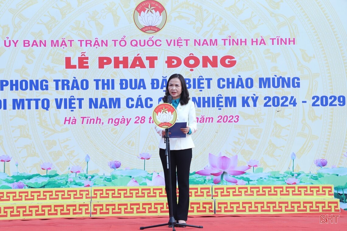 Hà Tĩnh phát động phong trào thi đua chào mừng đại hội MTTQ các cấp