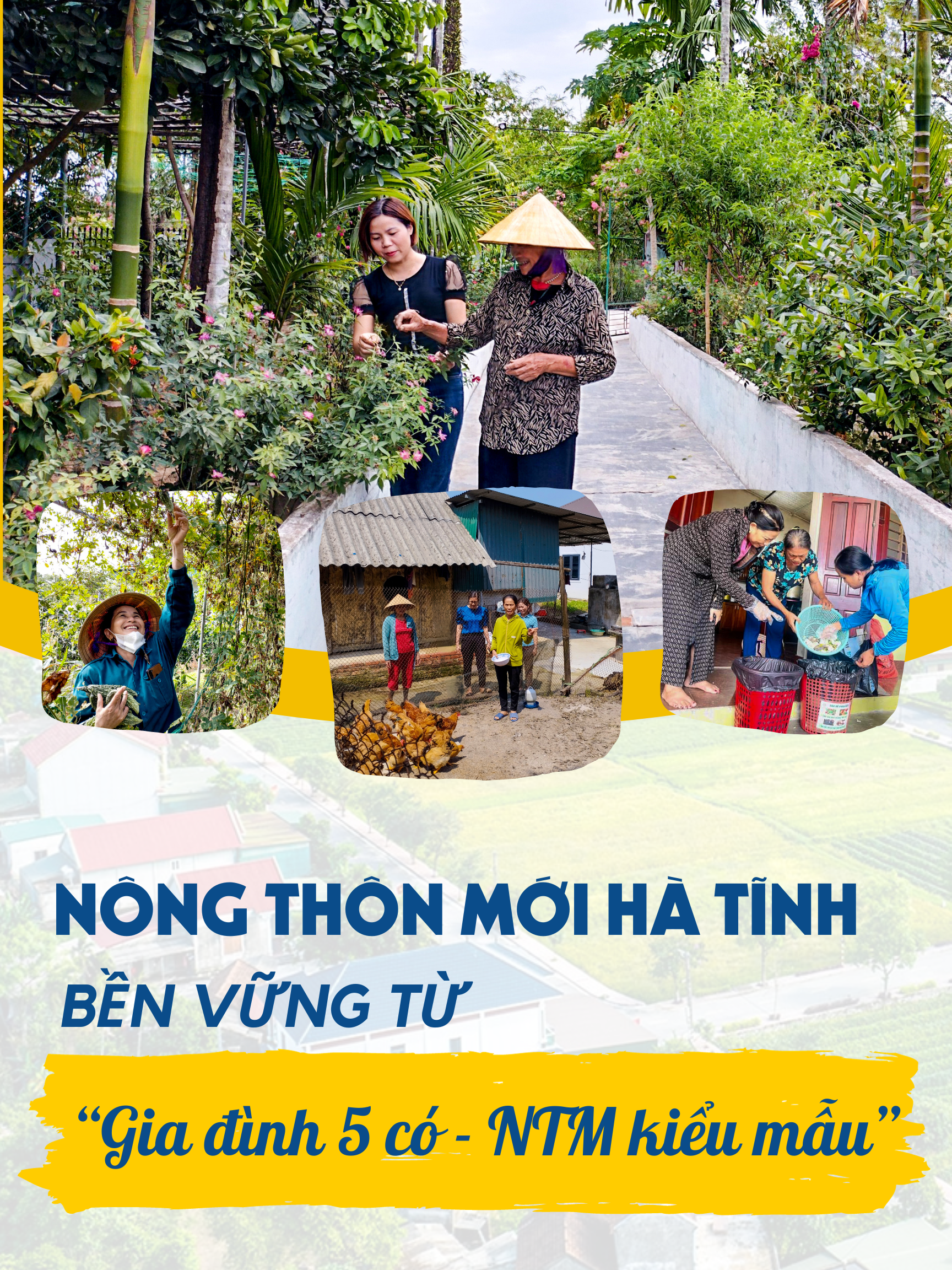 Nông thôn mới Hà Tĩnh bền vững từ “Gia đình 5 có - NTM kiểu mẫu”