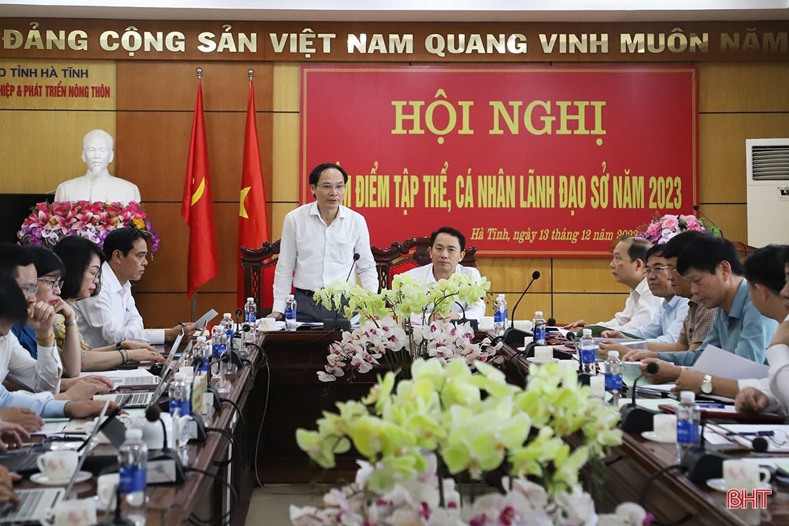 Ban Thường vụ Thành ủy Hà Tĩnh, Đảng ủy Sở NN&PTNT kiểm điểm tập thể, cá nhân