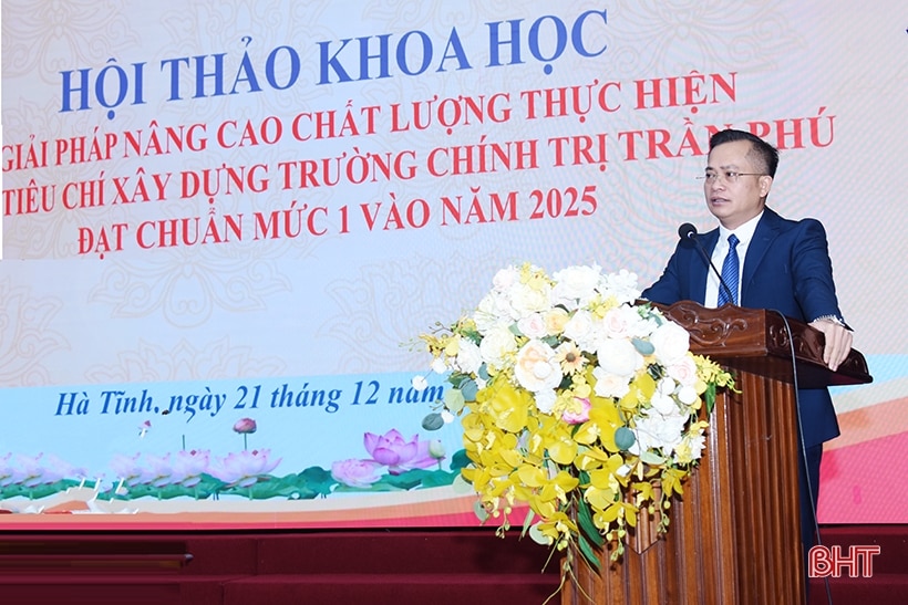 Xây dựng Trường Chính trị Trần Phú đạt chuẩn mức độ 1 vào năm 2025