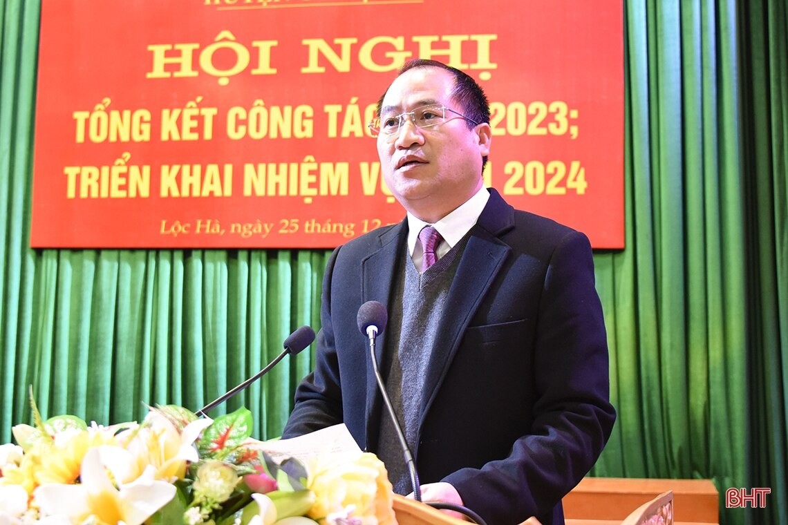 BTV các huyện ủy Thạch Hà, Lộc Hà triển khai nhiệm vụ năm 2024