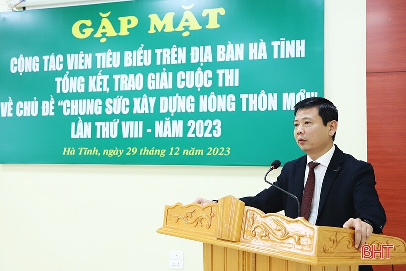 Báo Hà Tĩnh gặp mặt cộng tác viên, trao giải Cuộc thi chung sức xây dựng nông thôn mới 2023