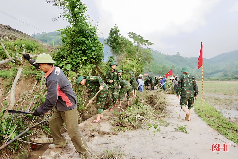 Đua tiến độ xây dựng nông thôn mới nâng cao ở Vũ Quang