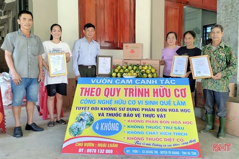 Hà Tĩnh có 60 mô hình sản xuất nông nghiệp theo hướng hữu cơ