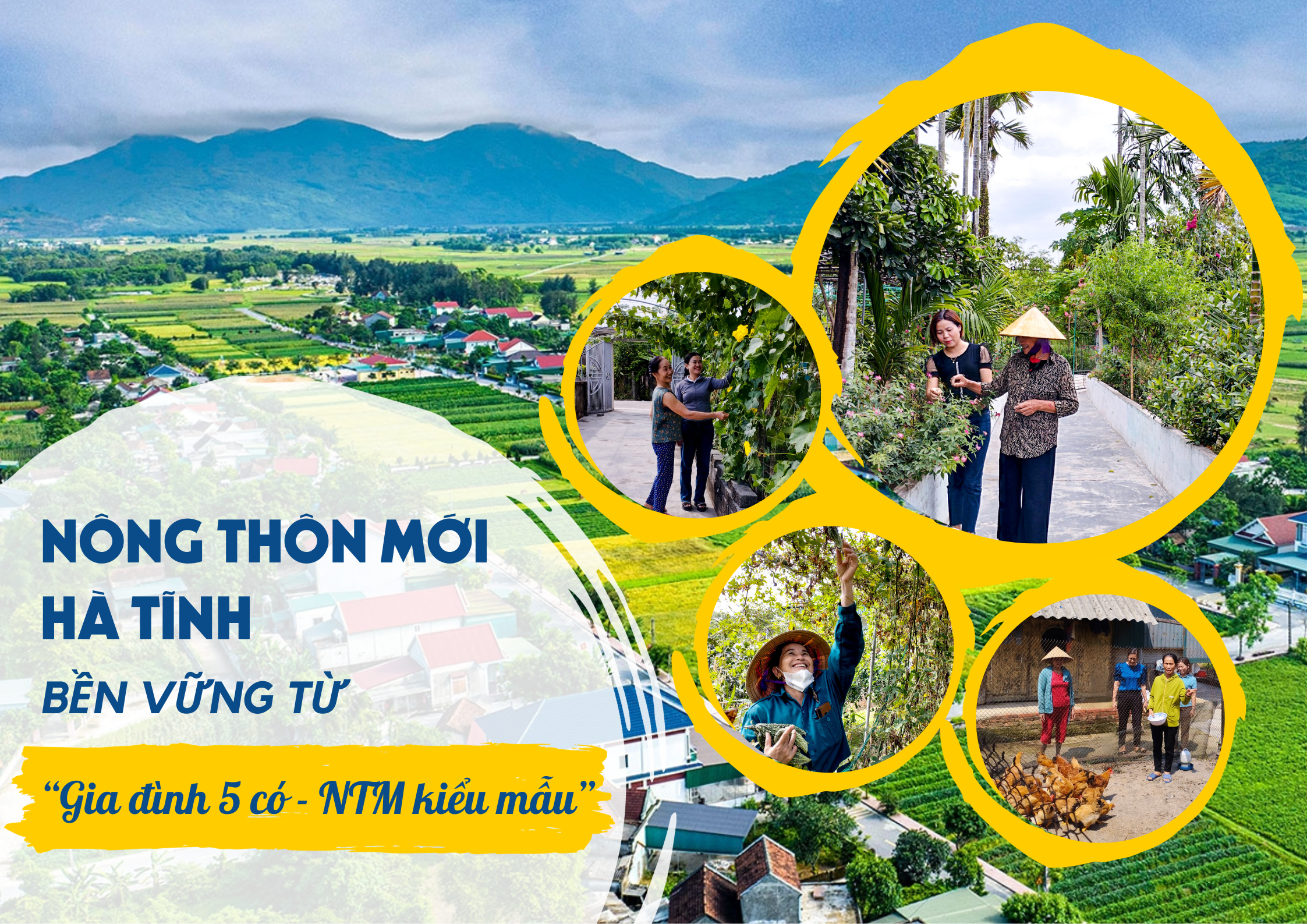 Nông thôn mới Hà Tĩnh bền vững từ “Gia đình 5 có - NTM kiểu mẫu”