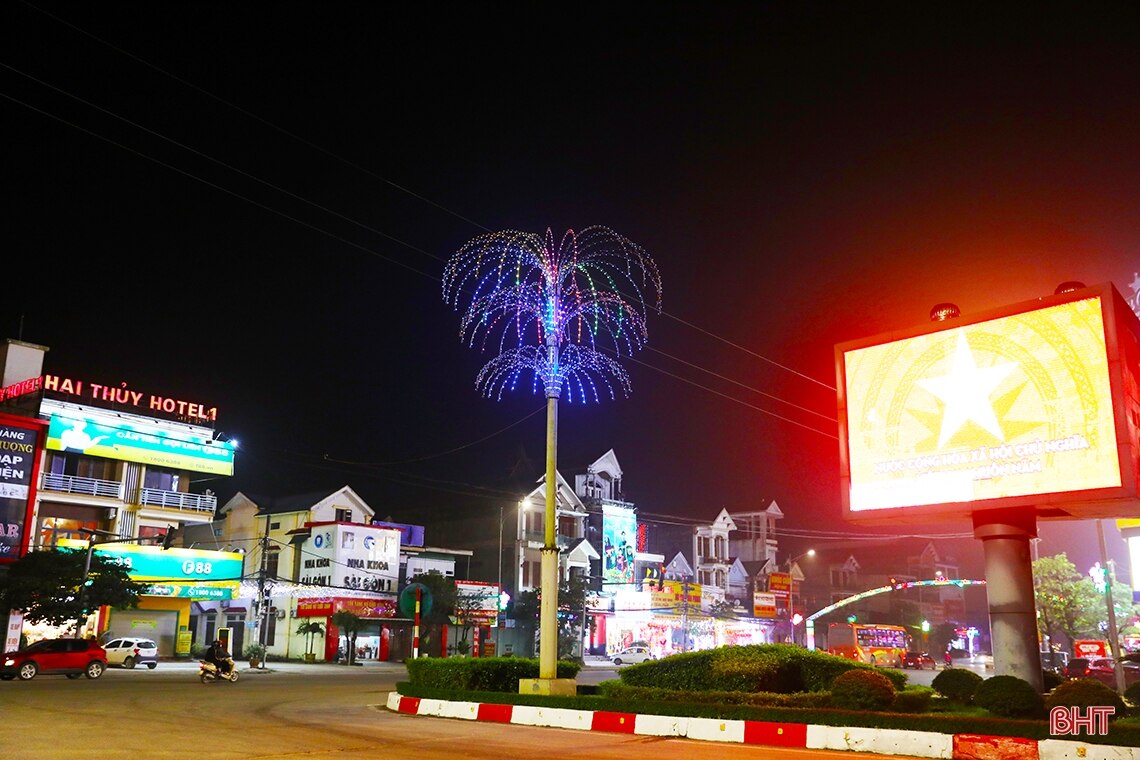 Đô thị phía Nam Hà Tĩnh lung linh chào xuân mới