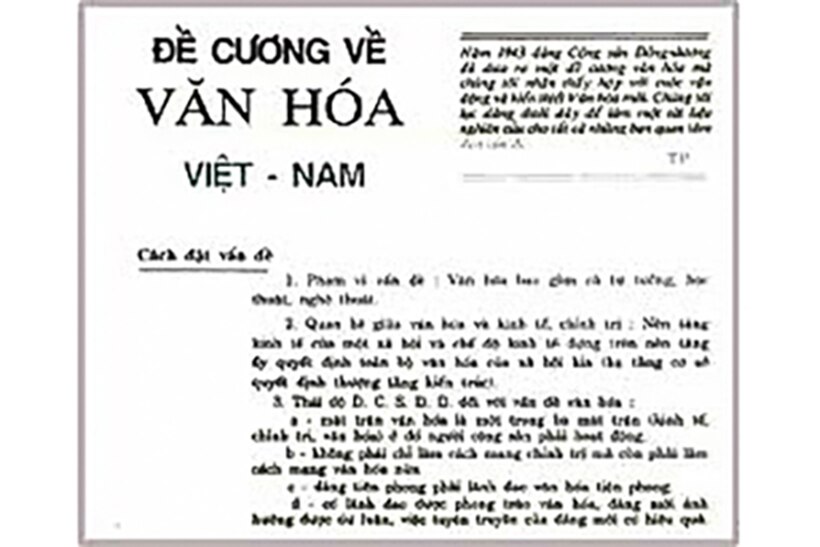 Phát huy giá trị Đề cương về Văn hóa Việt Nam trong đấu tranh bảo vệ nền tảng tư tưởng của Đảng