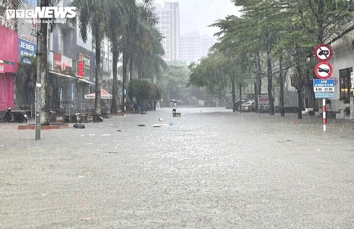 Nghệ An và Hà Tĩnh hiện đang có mưa to gây ngập cục bộ và sạt lở tại nhiều nơi. (Ảnh: Trần Lộc)