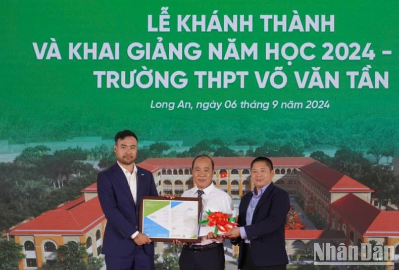 Long An khánh thành ngôi trường mang tên Võ Văn Tần ảnh 2