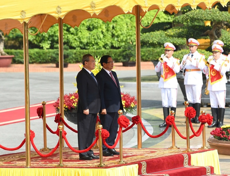 Thủ tướng Phạm Minh Chính chủ trì Lễ đón chính thức Thủ tướng Trung Quốc Lý Cường- Ảnh 4.