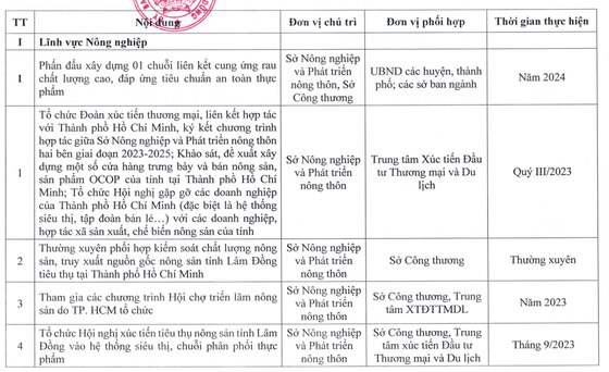 Lâm Đồng triển khai cụ thể nội dung hợp tác TPHCM  ảnh 1